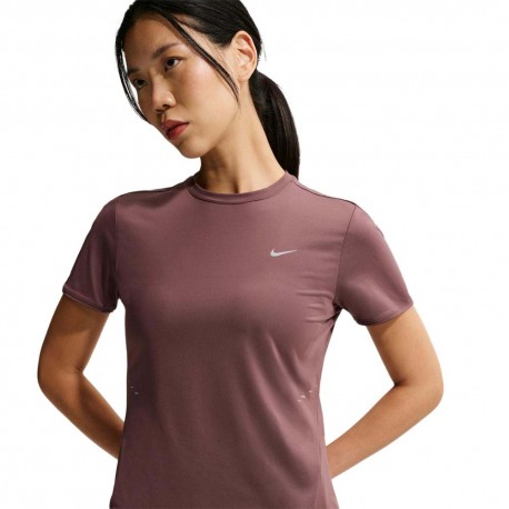 Nike T-Shirt Running Swift Tattoo Argento Donna
