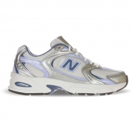 New Balance 530 Mesh Argento Metallic Magic Blue - Sneakers Donna