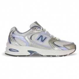 New Balance 530 Mesh Argento Metallic Magic Blue - Sneakers Donna
