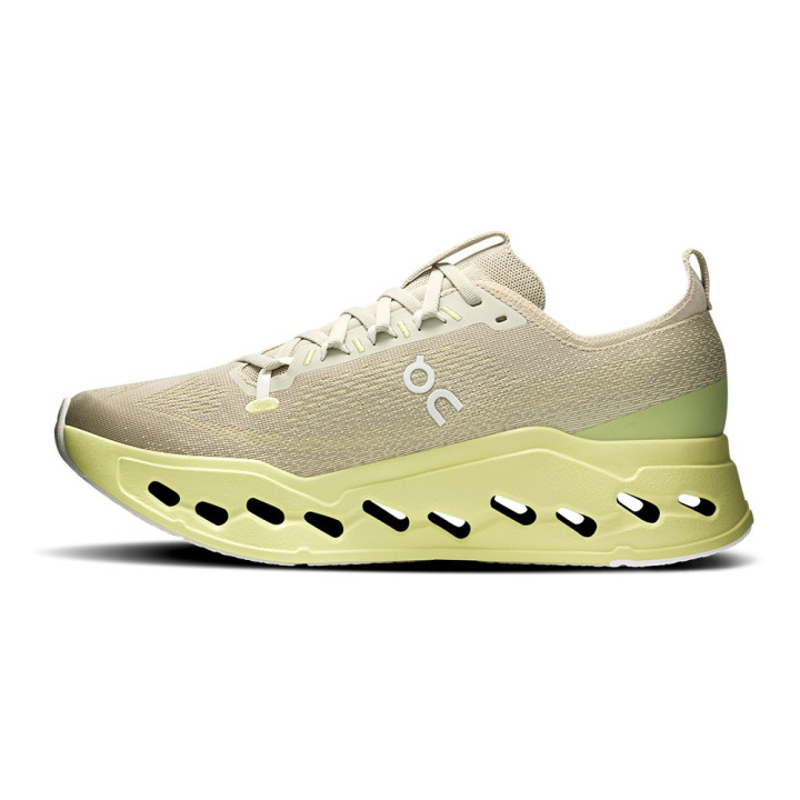 On Cloudsurfer Max Pelican Limelight - Scarpe Running Uomo