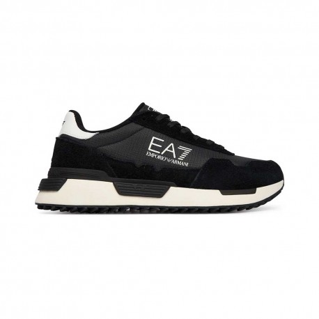 Ea7 Run Vintage Nero Bianco - Sneakers Uomo