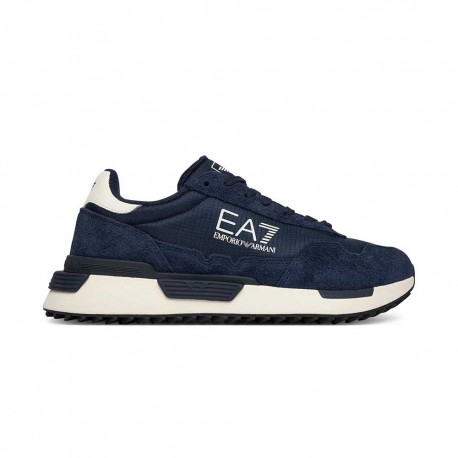 Ea7 Run Vintage Blu Bianco - Sneakers Uomo