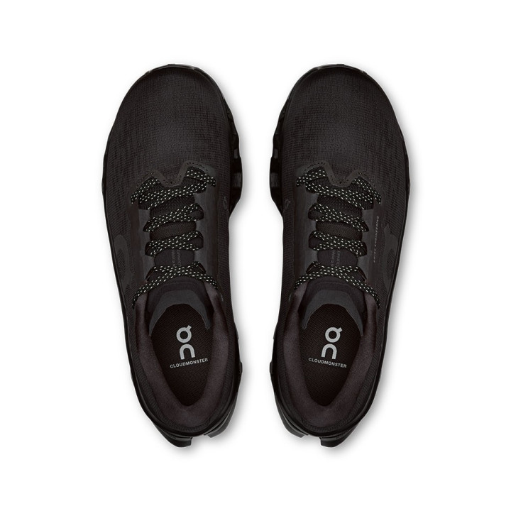 On Cloudmonster 3 Nero Nero - Scarpe Running Donna
