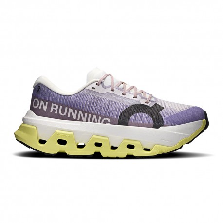 On Cloudmonster 3 Hyper Lily Limelight - Scarpe Running Donna