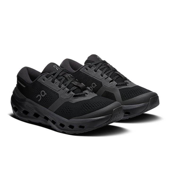 On Cloudrunner 3 Nero Nero - Scarpe Running Donna