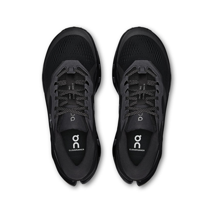 On Cloudrunner 3 Nero Nero - Scarpe Running Donna