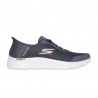 Skechers Go Walk Flex Hands Up Slip Ins Grigio Arancio - Sneakers Uomo