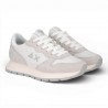 Sun 68 Ally Glitter Nylon Bianco Argento - Sneakers Donna