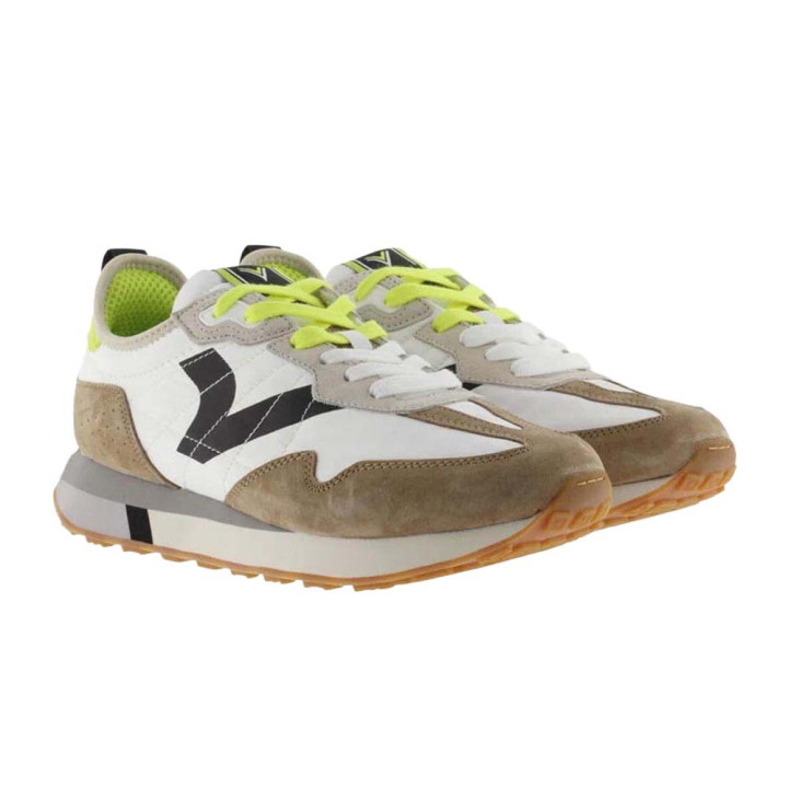 Victoria Bolt Nylon Bianco Nero - Sneakers Uomo