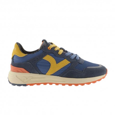 Victoria Flow Nylon Azzurro Giallo - Sneakers Uomo