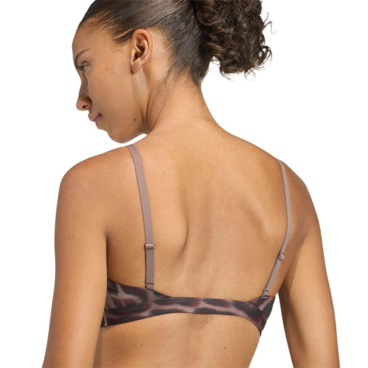 ADIDAS Reggiseno Sportivo Halo Leopard Moro Donna