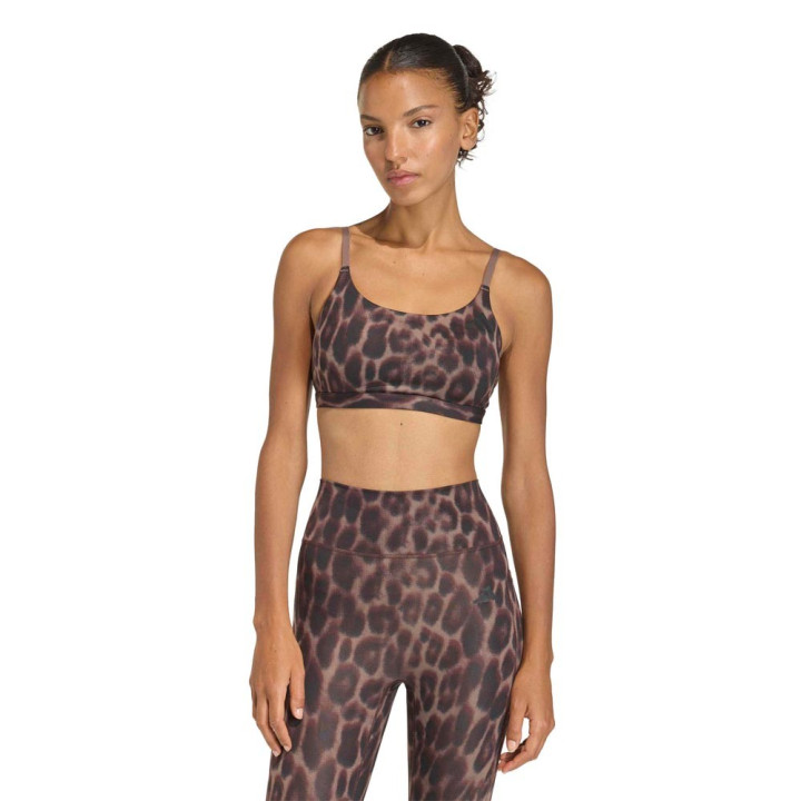 ADIDAS Reggiseno Sportivo Halo Leopard Moro Donna