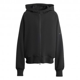 ADIDAS Felpa Palestra Con Cappuccio Soft Lux Nero Donna