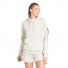 ADIDAS Felpa Palestra Con Cappuccio Logo Beige Donna