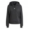 ADIDAS Felpa Palestra Con Cappuccio Logo Nero Donna