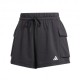 ADIDAS Shorts Sportivi Cargo Nero Donna