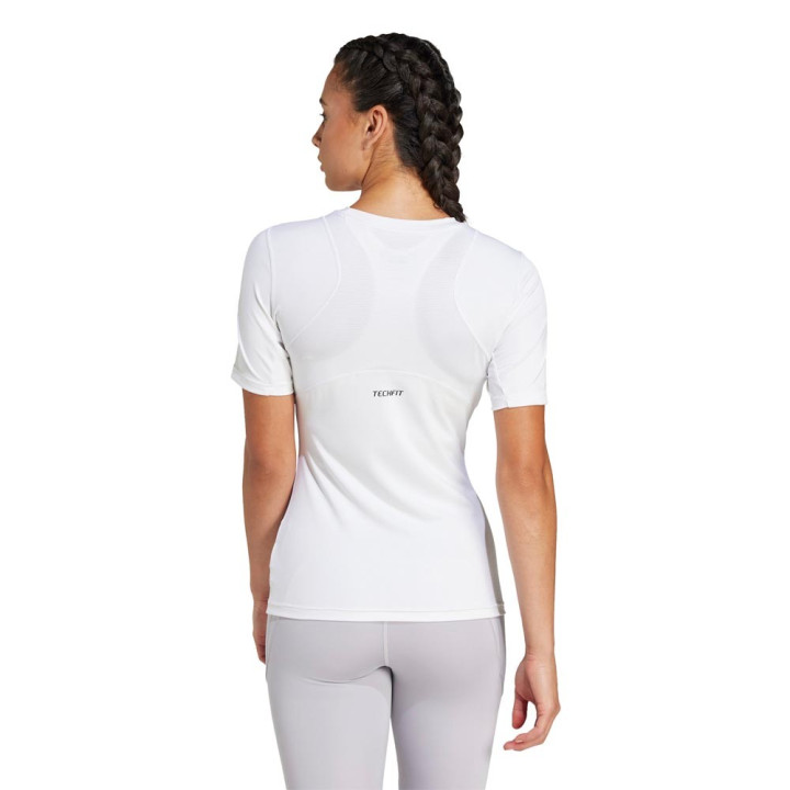 ADIDAS Maglietta Palestra Tech Fit Train Bianco Donna