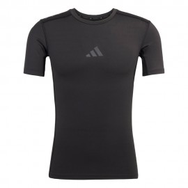 ADIDAS Maglietta Palestra Techfit Nero Uomo