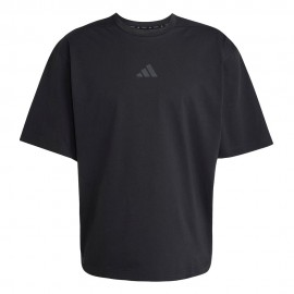 ADIDAS Maglietta Palestra Train Nero Logo Bianco Uomo