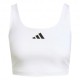 ADIDAS Top Palestra Train Logo Optime Bianco Donna