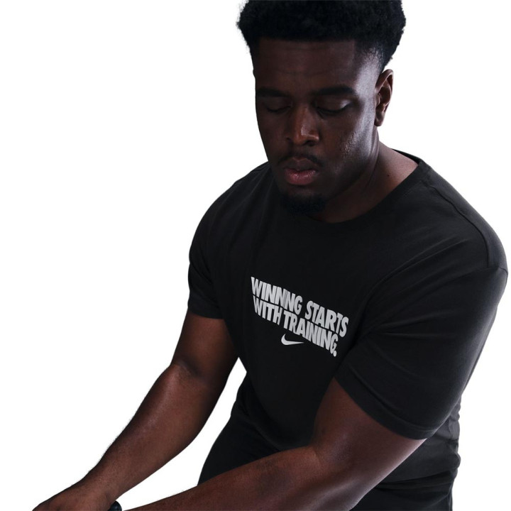 Nike Maglietta Palestra Graphick Nero Uomo