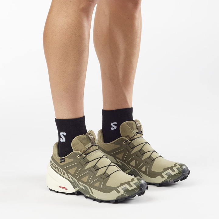 Salomon Speedcross 6 GORE-TEX Aloe Asparagus Verde Grape Leaf - Scarpe Trail Running Uomo