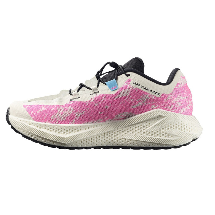 Salomon Aero Glide 4 Grvl Vanilla Ice Knockout Rosa - Scarpe Trail Running Uomo