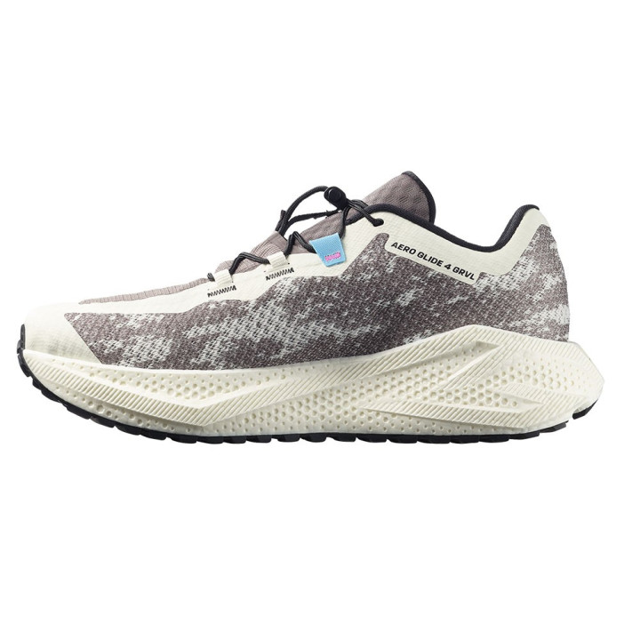 Salomon Aero Glide 4 Grvl Vanilla Ice Nero Iron - Scarpe Trail Running Uomo