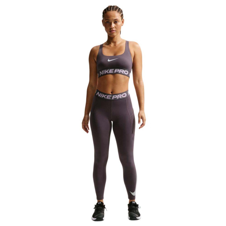 Nike Pro Reggiseno Sportivo Medium Support Grigio Donna