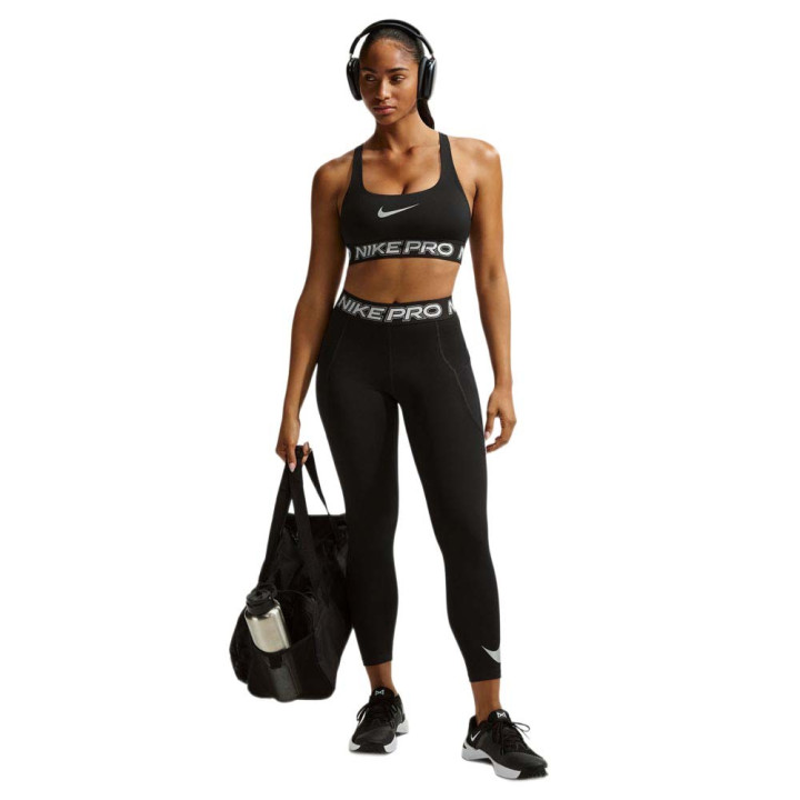 Nike Pro Reggiseno Sportivo Medium Support Nero Donna