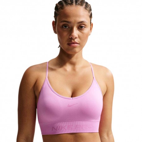 Nike Pro Reggiseno Sportivo Medium Support Seamless Rosa Donna