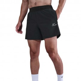 Nike Pro Training Shorts Sportivi Nero Logo Bianco Uomo