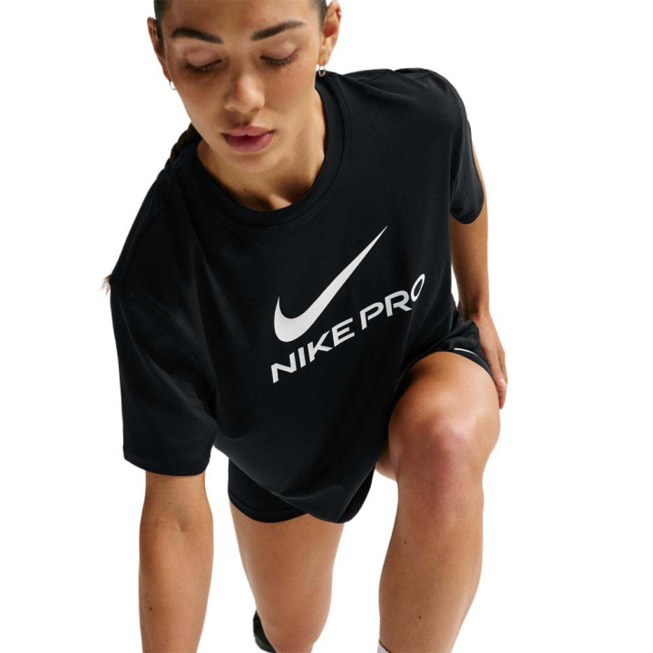 Nike Pro Maglietta Palestra Pro Nero Donna