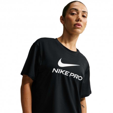 Nike Pro Maglietta Palestra Pro Nero Donna