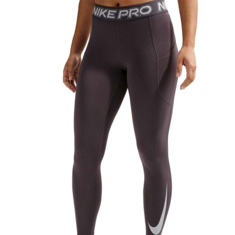 Nike Pro Leggings Palestra Tight Grigio Donna