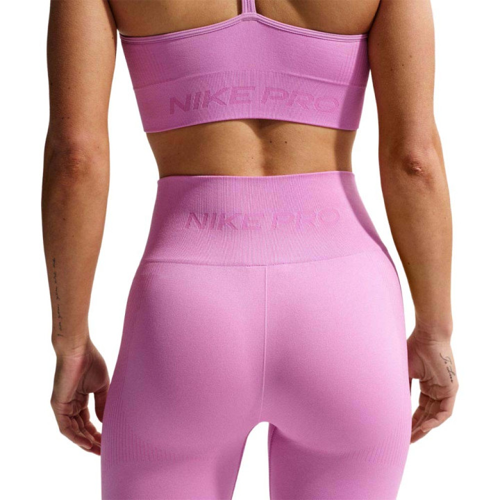Nike Pro Leggings Palestra Tight Seamless Rosa Donna