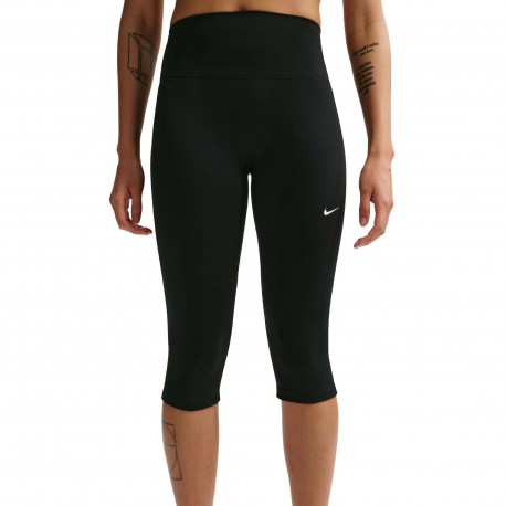 Nike One Leggings Palestra Tight Capri Vita Alta One Nero Donna
