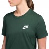 Nike Sportswear Club Essentials T-Shirt Verde Donna