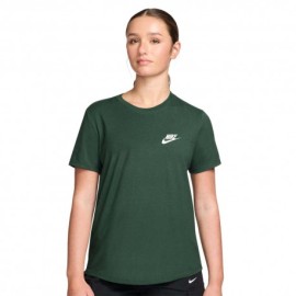 Nike Sportswear Club Essentials T-Shirt Verde Donna