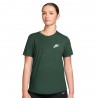 Nike Sportswear Club Essentials T-Shirt Verde Donna