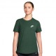 Nike Sportswear Club Essentials T-Shirt Verde Donna