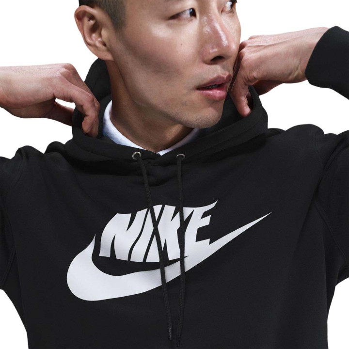 Nike Sportswear Club Felpa Con Cappuccio Nero Uomo