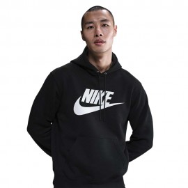 Sportswear Club Felpa Con Cappuccio nero