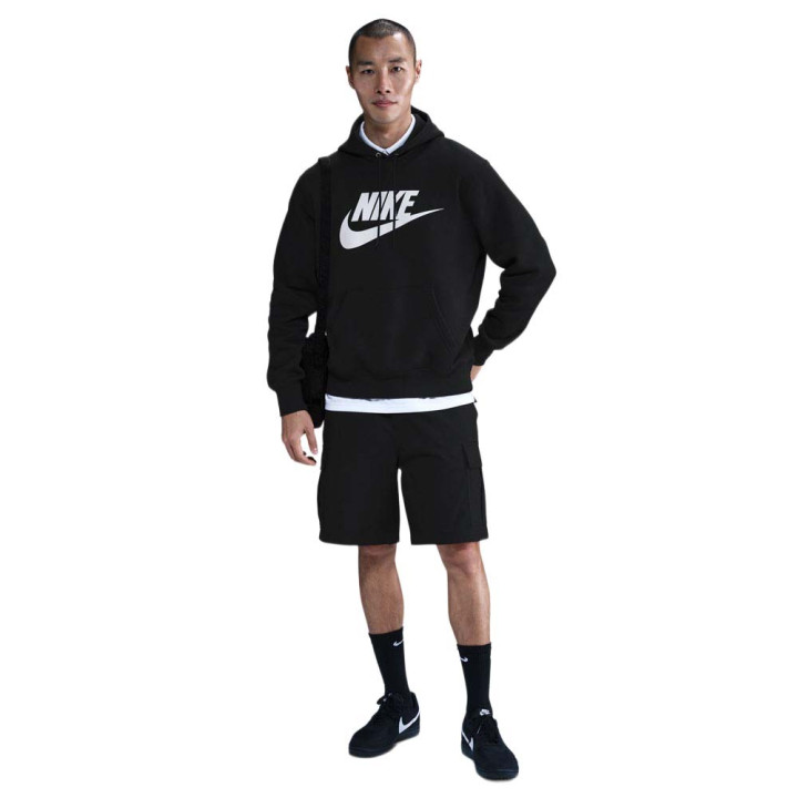 Nike Sportswear Club Felpa Con Cappuccio Nero Uomo