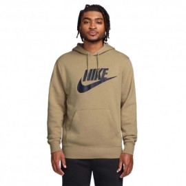 Nike Sportswear Club Felpa Con Cappuccio Beige Uomo