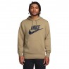Nike Sportswear Club Felpa Con Cappuccio Beige Uomo