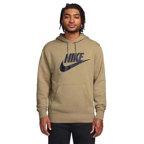 Nike Sportswear Club Felpa Con Cappuccio Beige Uomo