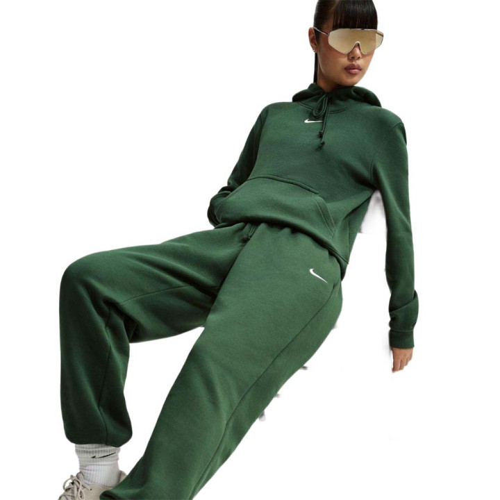Nike Sportswear Phoenix Pantaloni Con Polsino Verde Donna