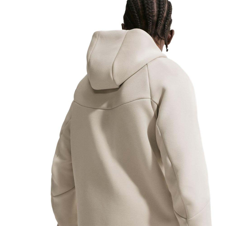 Nike Tech Felpa Con Cappuccio Beige Uomo