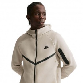Nike Tech Felpa Con Cappuccio Beige Uomo